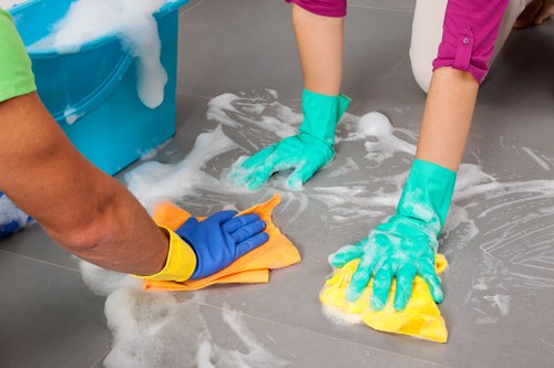 Deep carpet cleaning equipment used in a W1 property