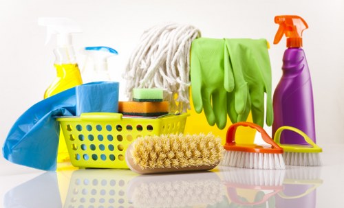 Professional carpet cleaners in W1 at work