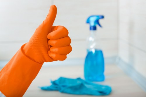 Detailed dust removal during after builders cleaning in W1