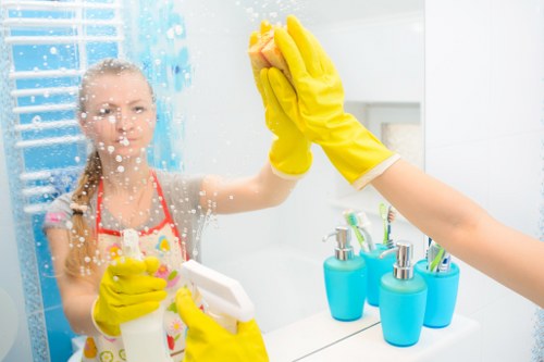 Residential post-construction cleaning in a W1 home