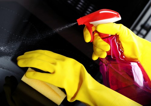 Local oven cleaner removing grease from an oven in W1